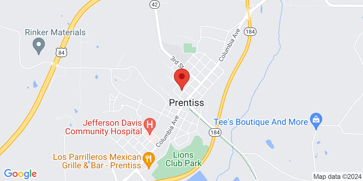 Map of Prentiss Public Library